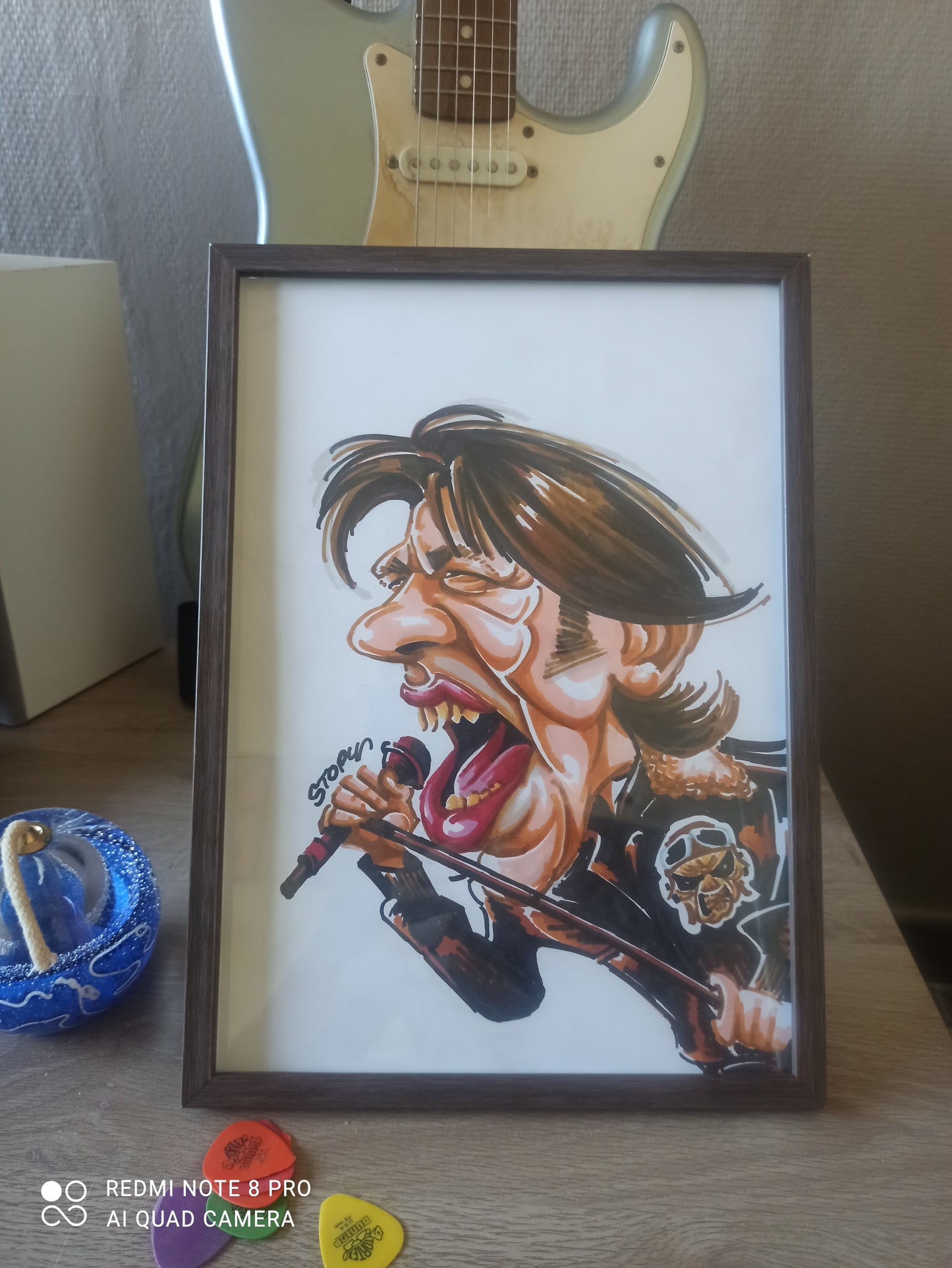 Bruce Dickinson – Caricature du frontman d'Iron Maiden