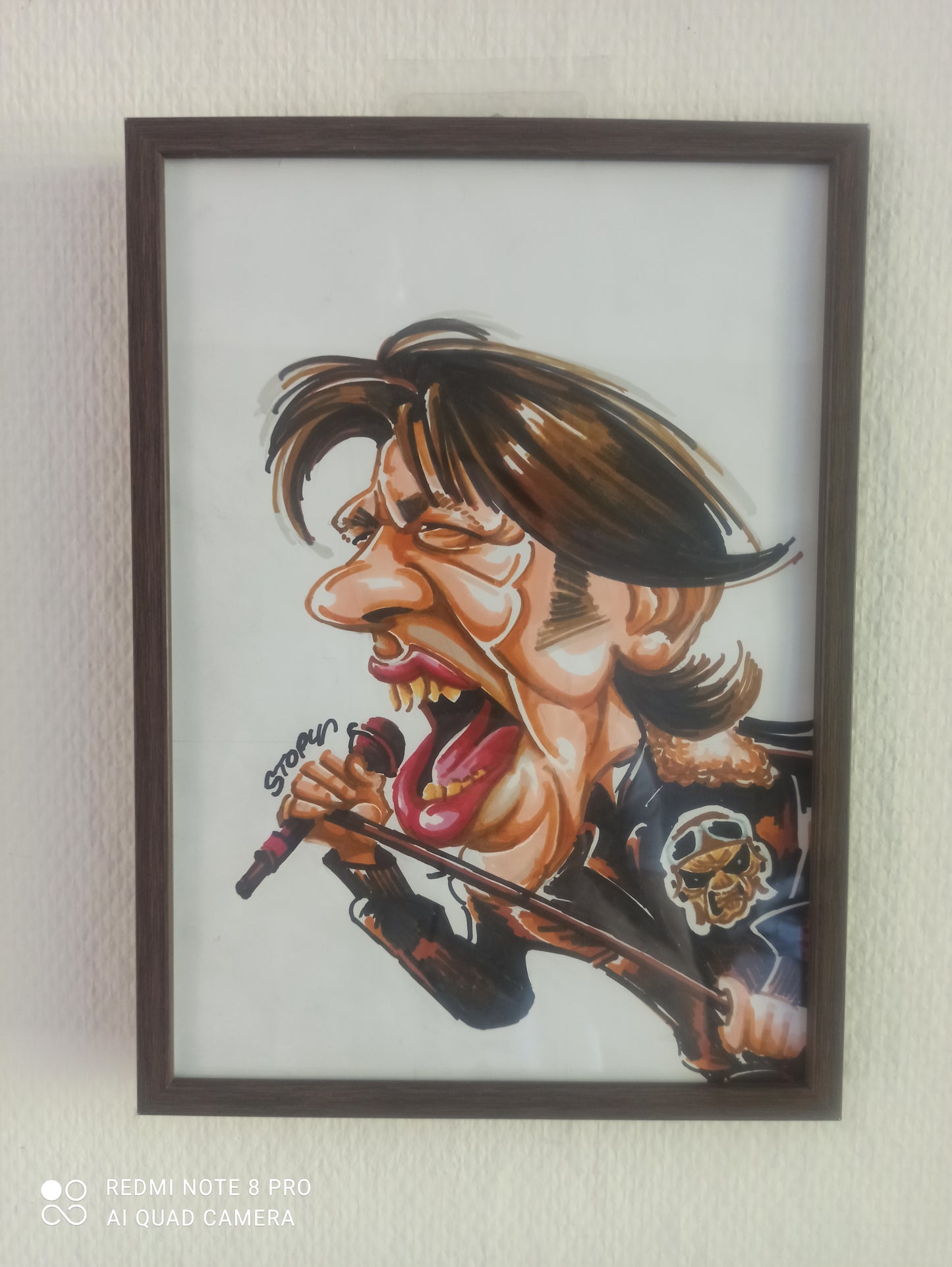 Bruce Dickinson – Caricature du frontman d'Iron Maiden