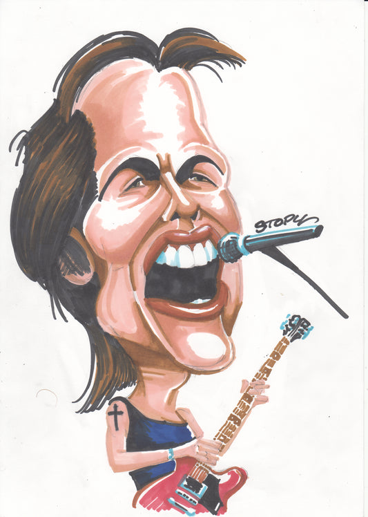 Caricature de Dolores O'Riordan – Hommage à la Voix des Cranberries