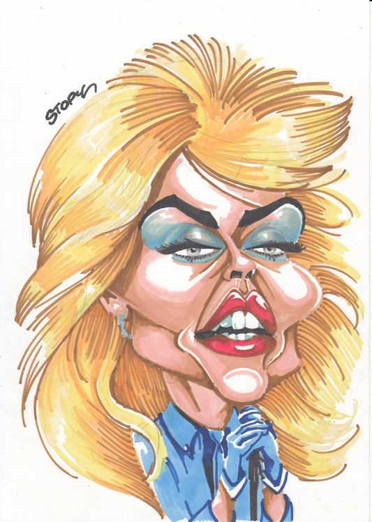 Caricature de Debbie Harry - L'icône Glamour du Rock (Série 100 Rockstars)